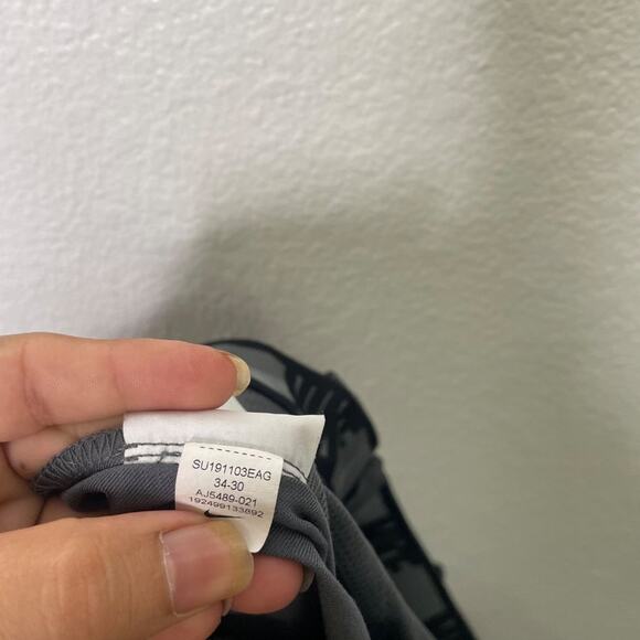 Nike Mens Pants Size 34 Gray Dri-Fit Straight Leg Activewear Bottoms 34x30 - Picture 4 of 16